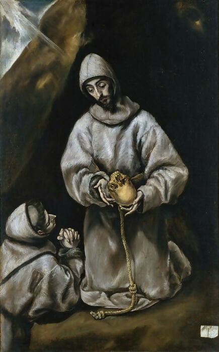 El Greco workshop Saint Francis in Meditation