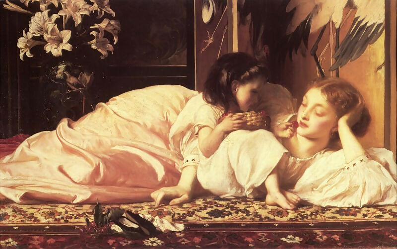 Frederic Leighton – Mother and Child 140x187 Canvas
