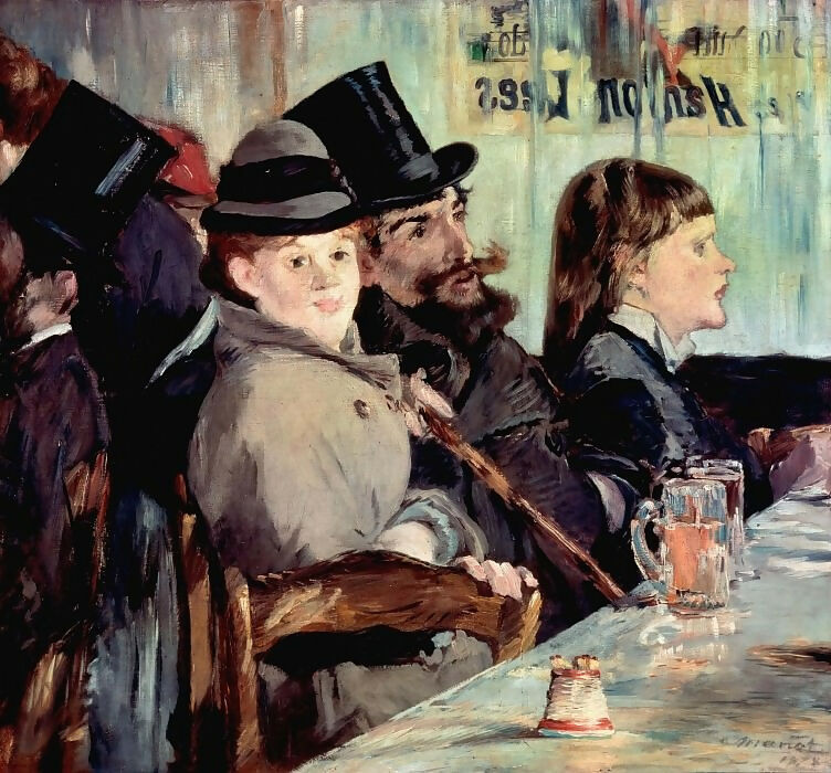 Edouard Manet – In the Cafe 70x100 Canvas
