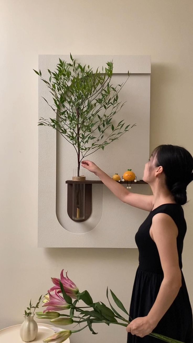 Concentric Harmony Modern Wooden Wall Sculpture