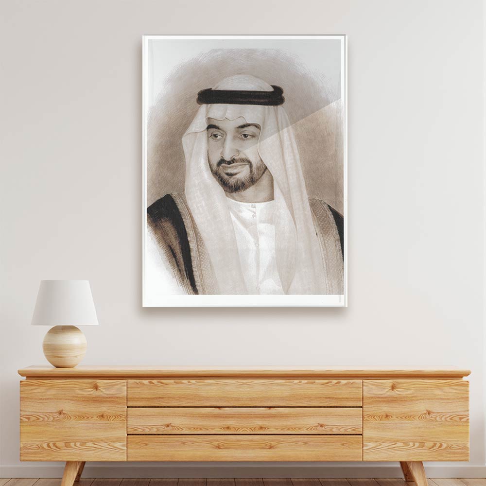 Sheikh Mohammed Bin Zayed Al Nahyan Acrylic acrylic canvas Frames