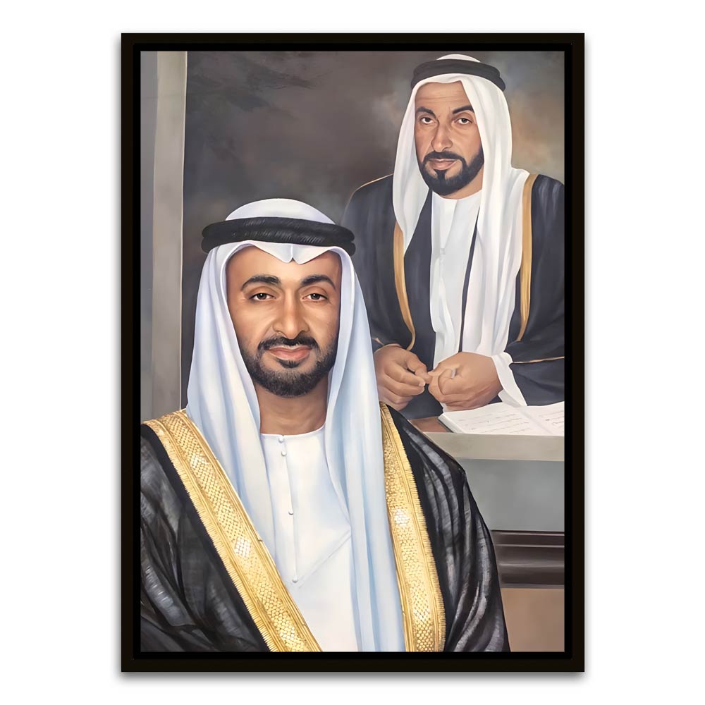 UAE leaders Black Canvas frame acrylic canvas Frames