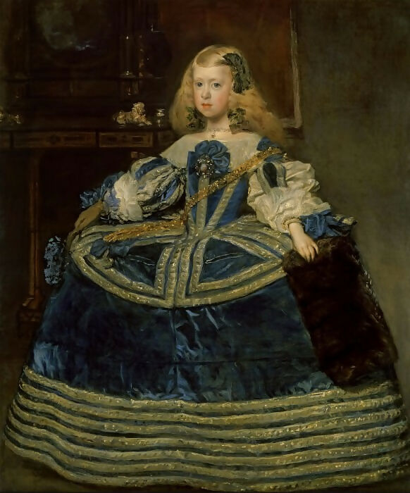 Museum of Art History – Diego Velázquez - Portrait of the Infanta Margarita in a Blue Dress 140x187 Canvas