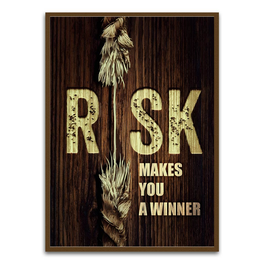 Motivation 25 Brown Printed frame acrylic canvas Frames