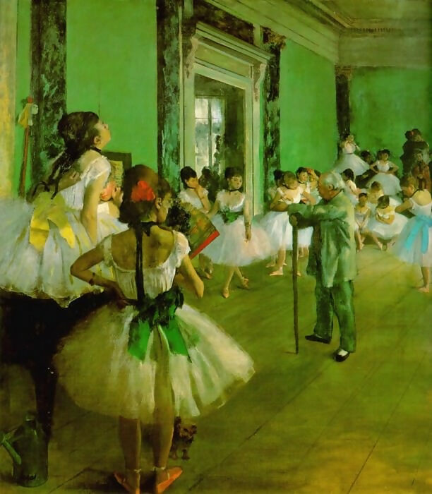 Edgar Degas - The Dancing Lesson 50X40 Canvas