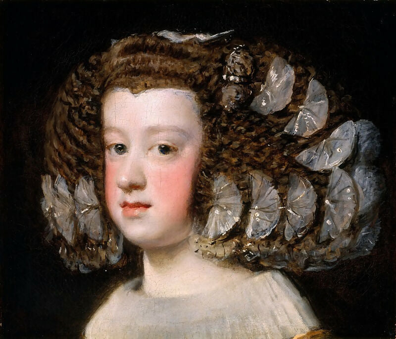 Diego Rodriguez de Silva and Velazquez - Infanta Maria Teresa 70x100 Canvas