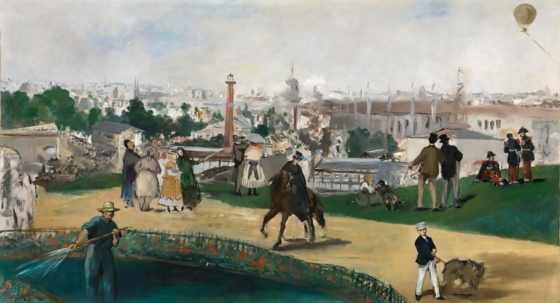 Edouard Manet - The World Exhibition in Paris in 1867 70x100 Canvas