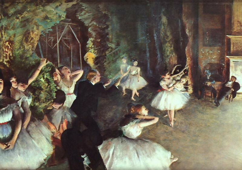 Edgar Degas - Rehearsal on Stage 70x100 Canvas