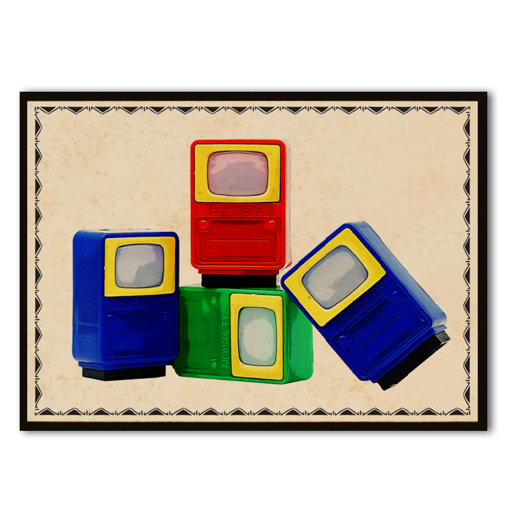 Vintage TV Toys Art frame