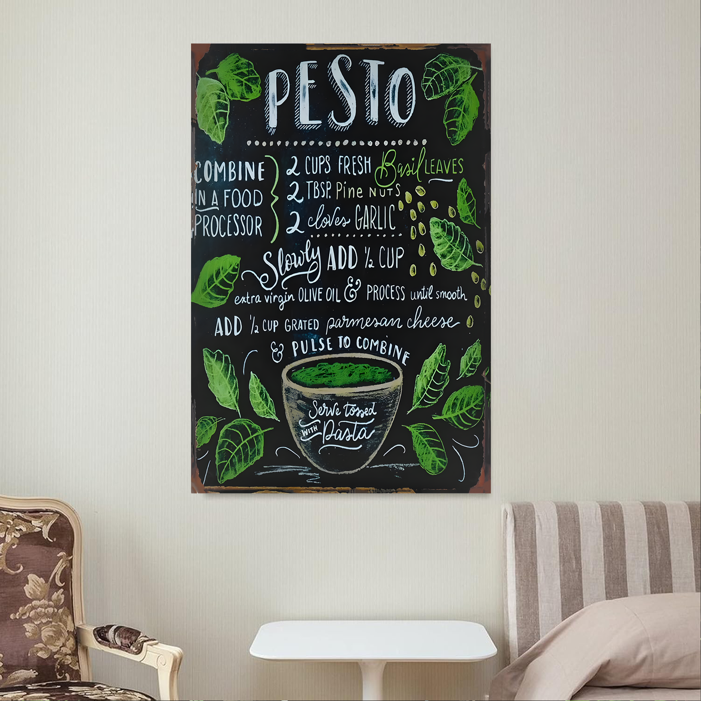 Pesto Canvas acrylic canvas