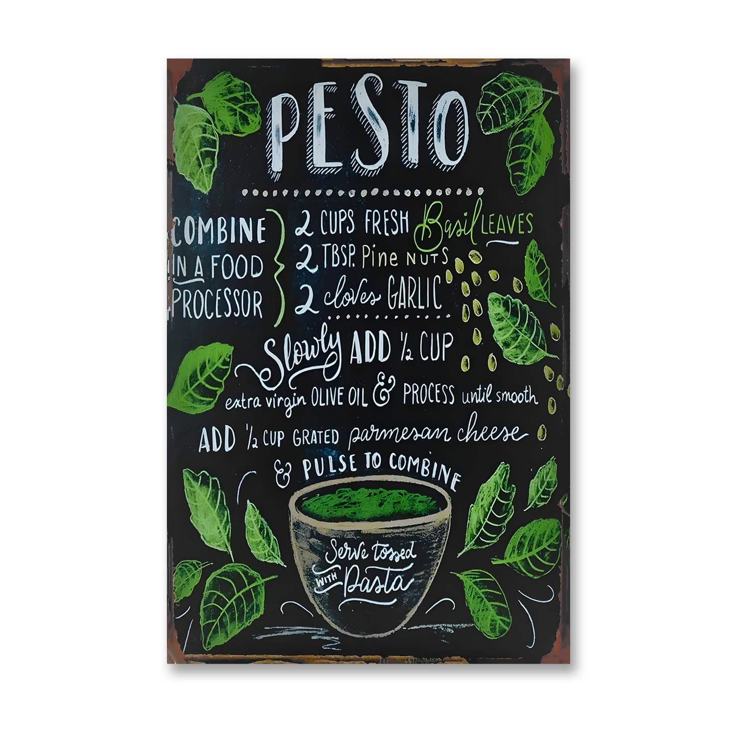 Pesto acrylic canvas