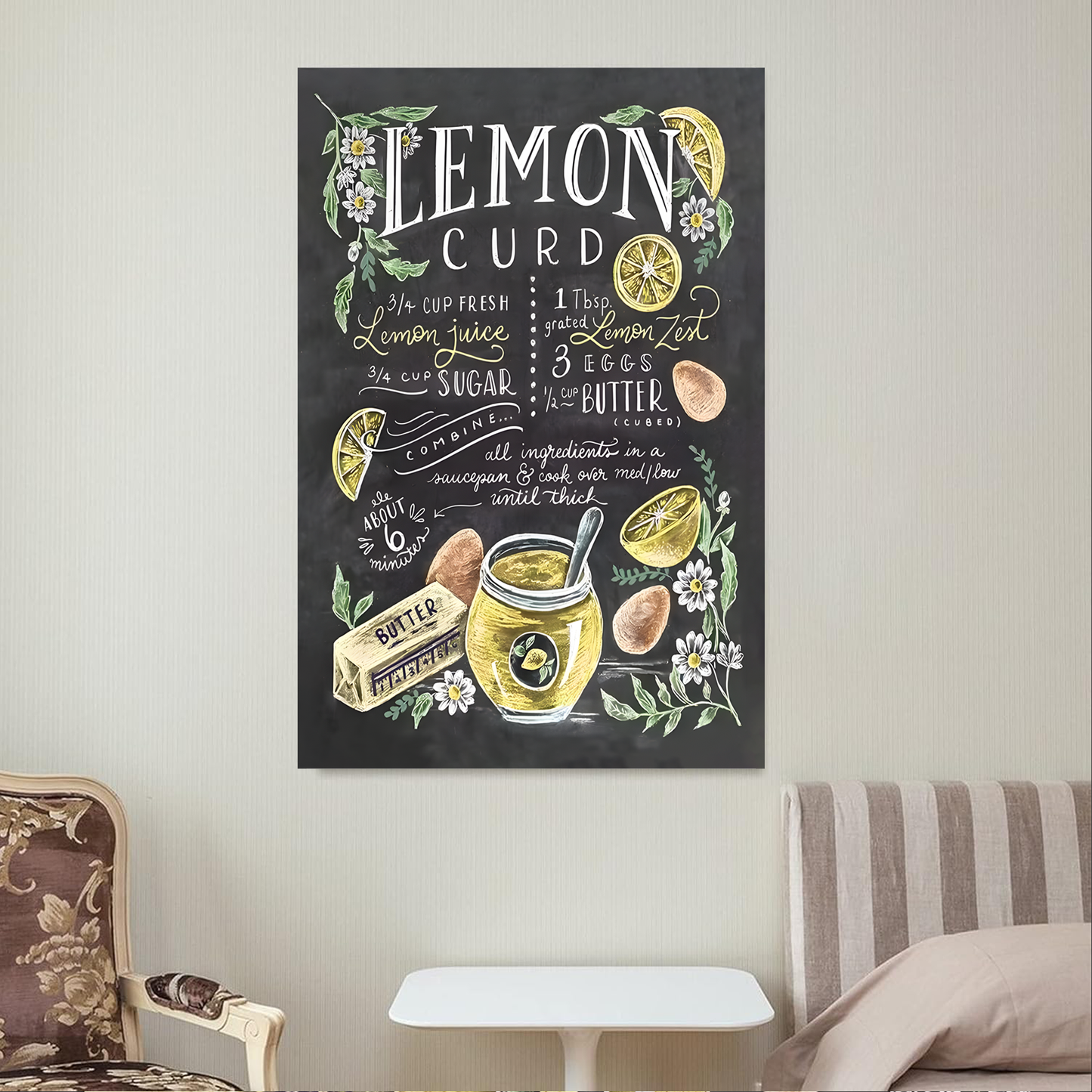 Lemon Curd Canvas acrylic canvas
