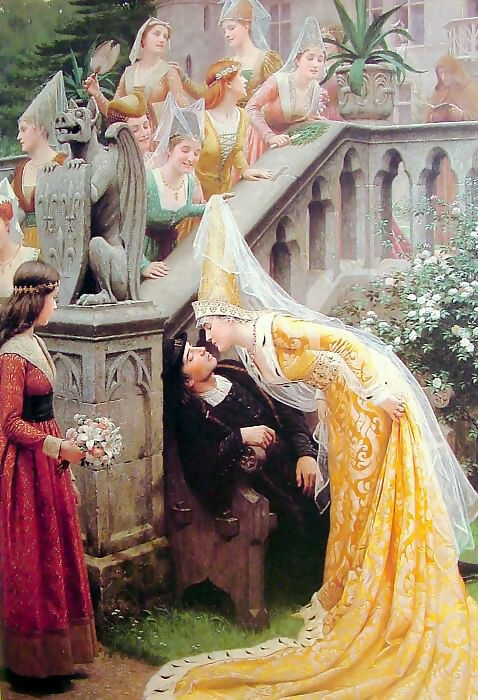 Edmund Blair Leighton – Alain Chartier 45x60 Canvas