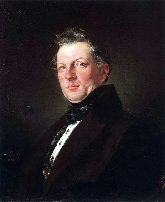 KarlPavlovichBryullov–PortraitofthearchitectA.M.Bolotov.1843 45x60 Canvas