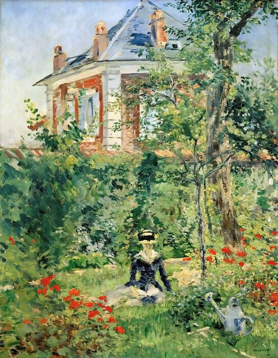 Edouard Manet – In the Garden at Bellevue 70x100 Canvas