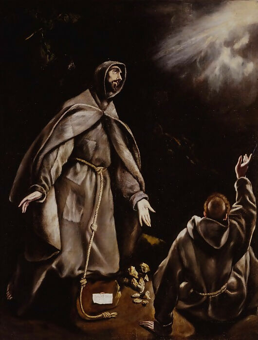 El Greco - Saint Francis in Ecstasy 50X40 Canvas