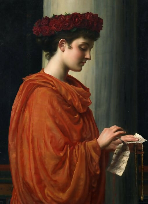 Edward John Poynter - Barina (Odes by Horace) 45x60 Canvas