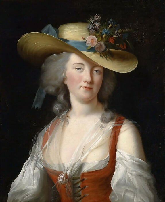 Elisabeth-Louise Vigee-Lebrun – Anne Catherine Prudhomme de Chatenois, Countess of Verdun 50X40 Canvas