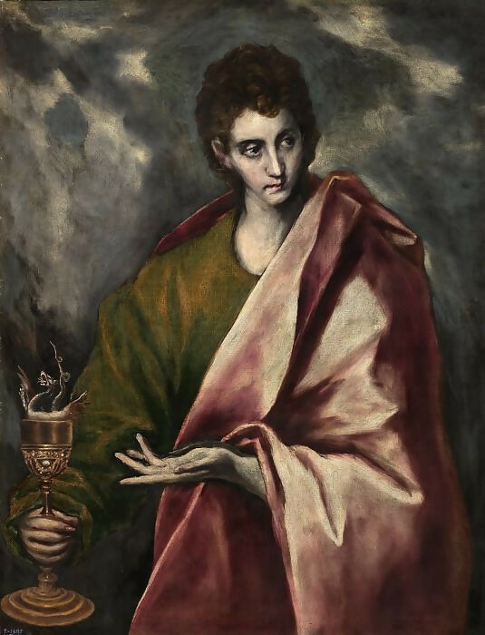 El Greco and workshop – John the Evangelist 50X40 Canvas