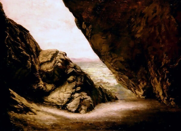 Edward John Poynter - The Cave at Tintagel 140x187 Canvas