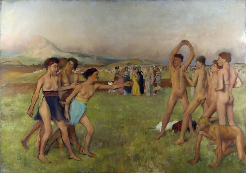 Part 3 National Gallery – Edgar Degas - The Young Spartans Training 140x187 Canvas