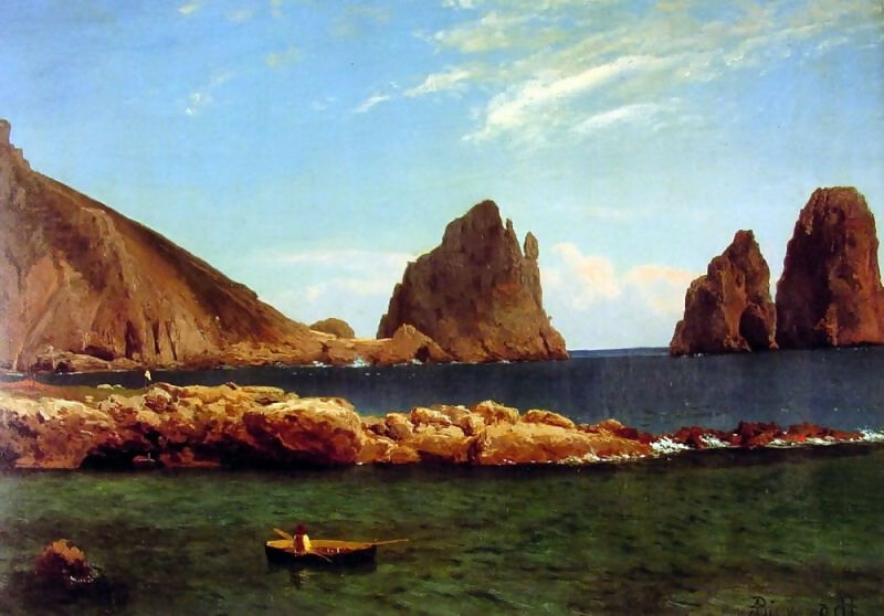 Albert Bierstadt - Capri 45x60 Canvas