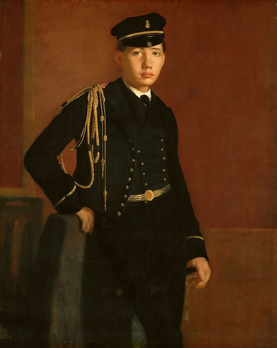 National Gallery of Art – Degas, Edgar - Achille Degas in Cadet Uniform 140x187 Canvas