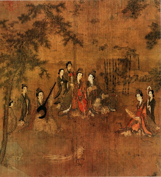 Chinese Painters of the Middle Ages (阮郜 - 阆苑女仙图) – Ruan Gao 45x60 Canvas