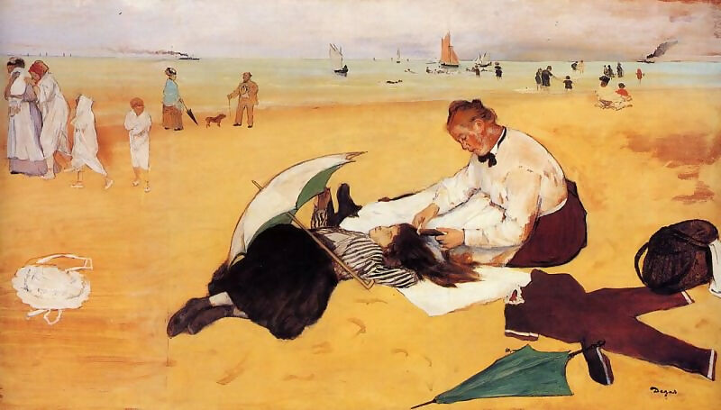 Edgar Degas - Episode on the Beach 45x60 Canvas