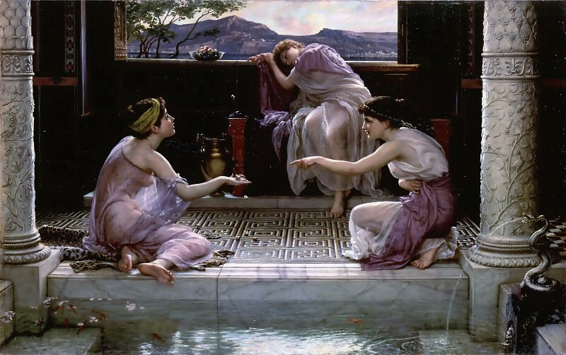 Edward John Poynter – The Game of Knuckles 140x187 Canvas