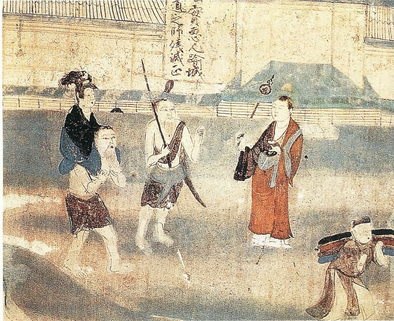 Chinese Artists of the Middle Ages (佚名 - 恶友品图) – Unknown 140x187 Canvas