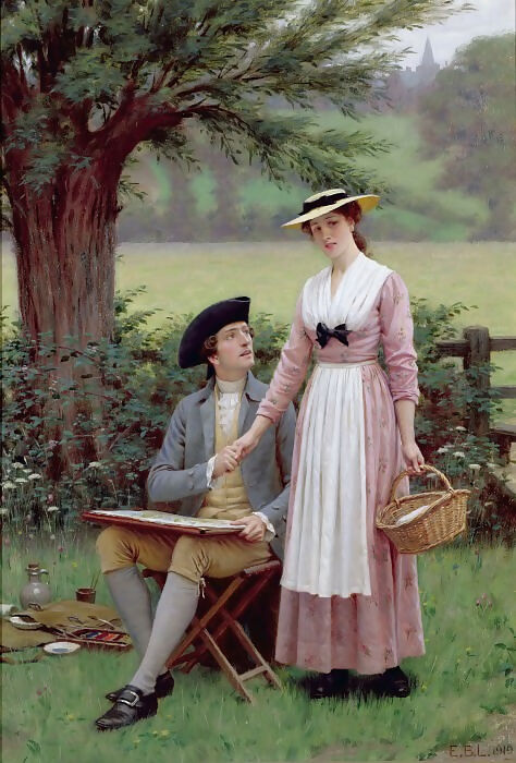 Edmund Blair Leighton - Lord Burghley 70x100 Canvas