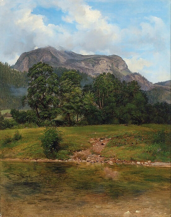 Ferdinand Georg Waldmüller - Sandling in Altaussee 45x60 Canvas