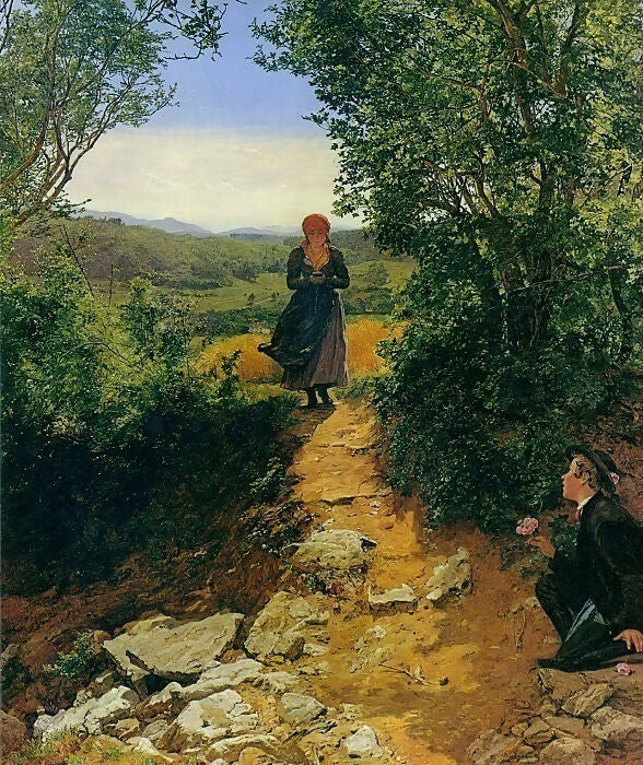 Ferdinand Georg Waldmüller The Waiting One 45x60 Canvas