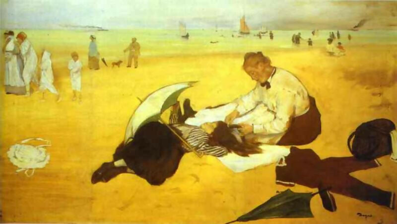 Edgar Degas Episode on the Beach 90x120 Canvas