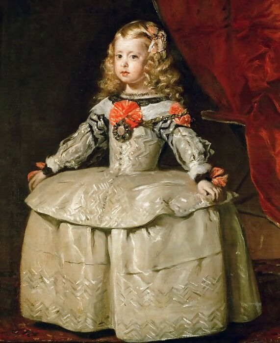 Diego Rodriguez de Silva y Velazquez – Portrait of the Infanta Margaritas 45x60 Canvas