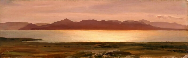 Frederic Leighton – The Coast of Aegina 50X40 Canvas
