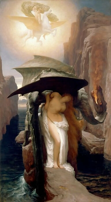 Frederic Leighton - Perseus and Andromeda 90x120 Canvas
