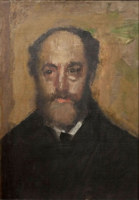 Edgar Degas – Art critic Durand-Greville 70x100 Canvas