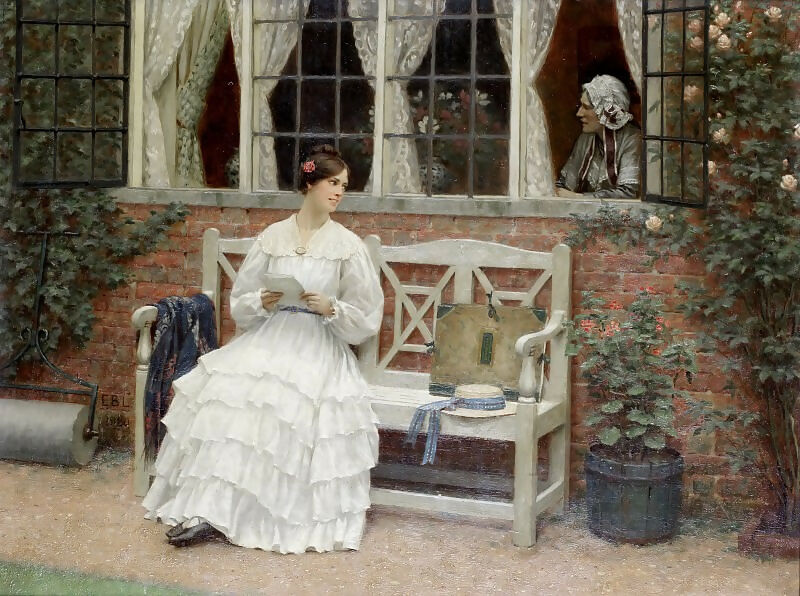Edmund Blair Leighton – The Latest News 140x187 Canvas