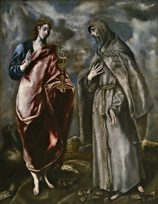 El Greco workshop - Saints John the Evangelist and Francis of Assisi