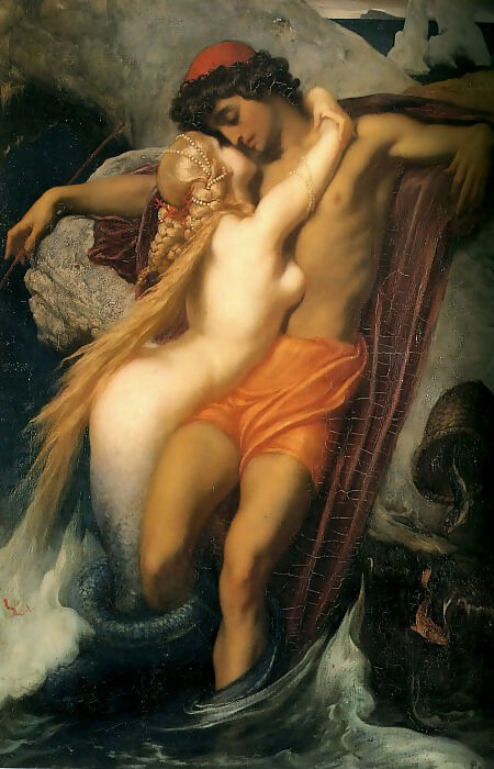 Frederic Leighton – The Fisherman and the Siren 50X40 Canvas