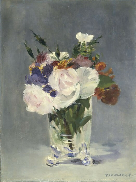 Edouard Manet – Flowers in a Crystal Vase 45x60 Canvas
