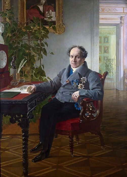 KarlPavlovichBryullov–PortraitofthememberoftheStateCouncilPrinceA.N.Golitsyn 140x187 Canvas