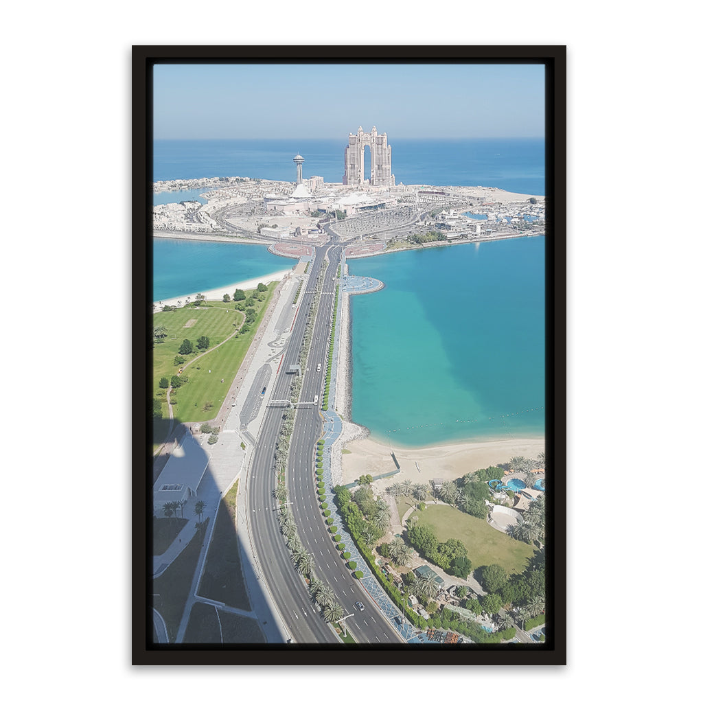 Island View Black Canvas frame acrylic canvas Frames