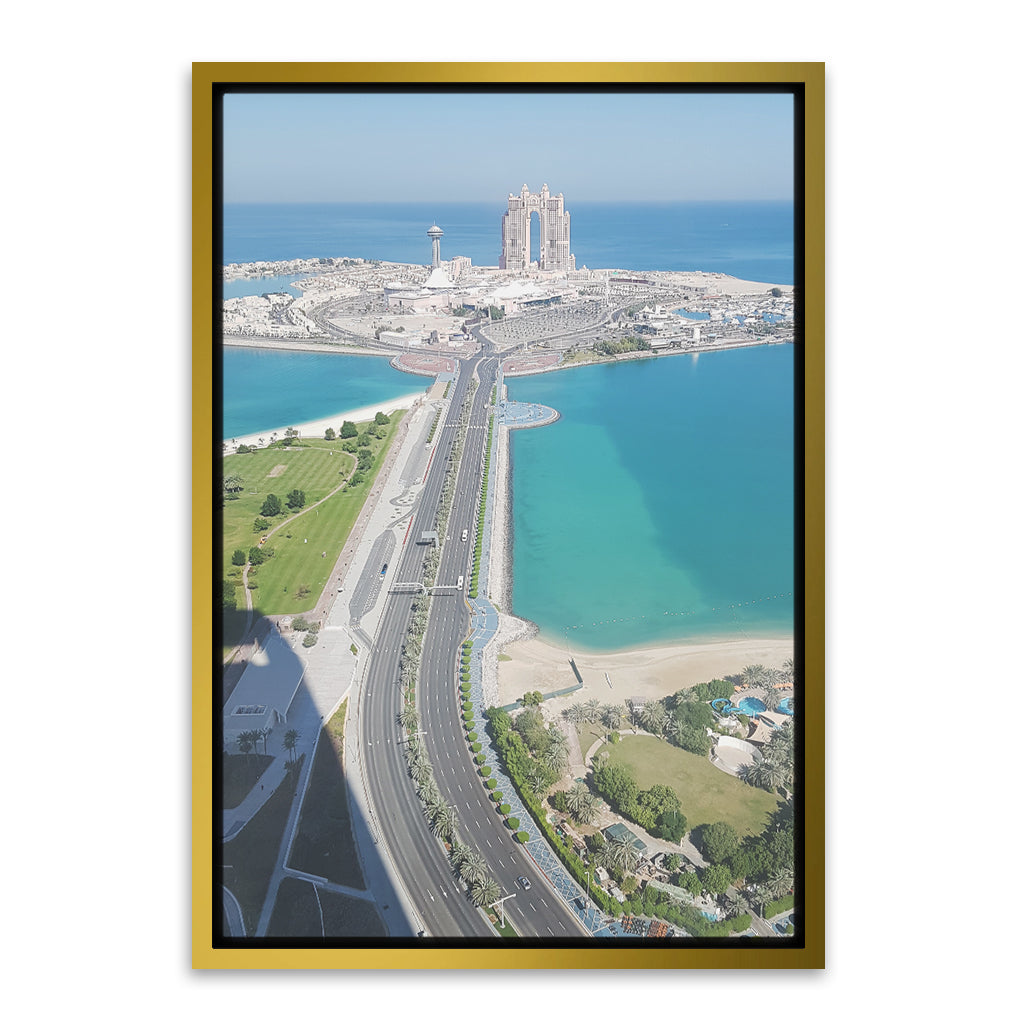 Island View Gold Canvas frame acrylic canvas Frames