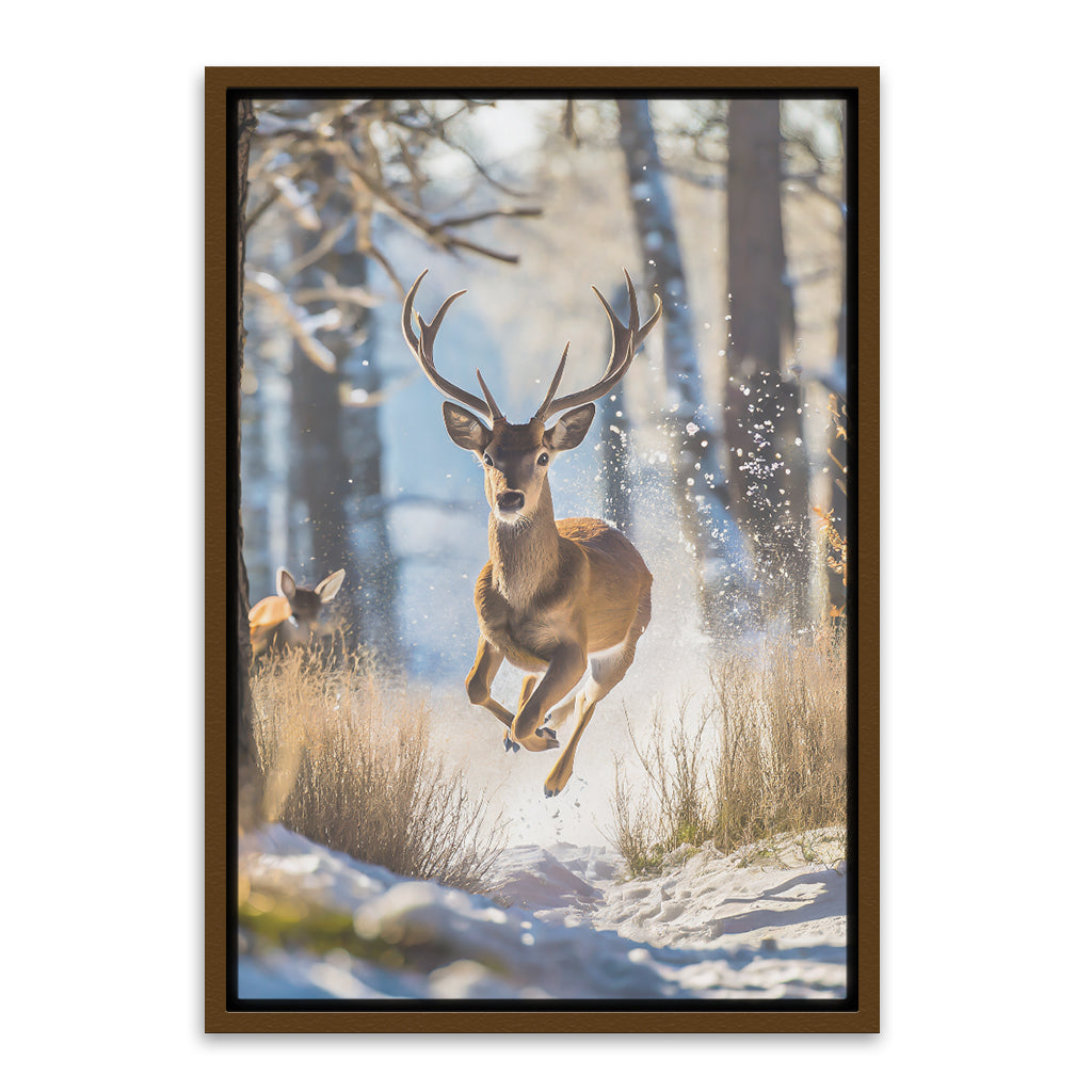 Deer Brown Canvas frame acrylic canvas Frames