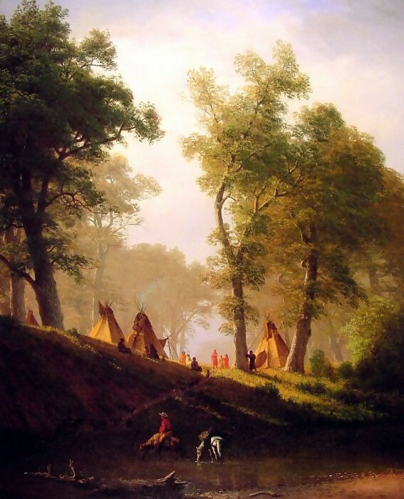 Albert Bierstadt - Wolf River 140x187 Canvas