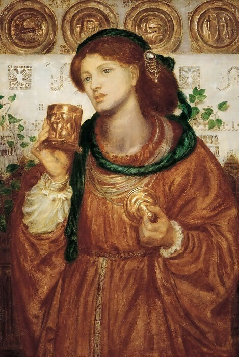 Dante Gabriel Rossetti The Cup of Love 50X40 Canvas