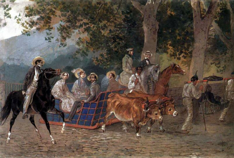 KarlPavlovichBryullov-Walk.1849 45x60 Canvas